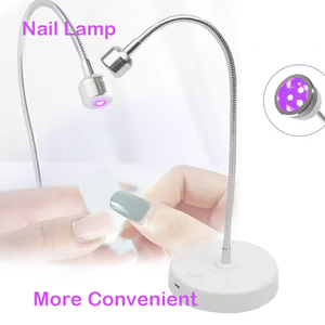 Cordless <b>Mini</b> UV LED Nail Lamp Single Finger Aluminum Alloy Rechargeable Portable Gel Polish Dryer - Product Image 2