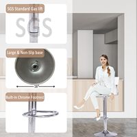 Ensemble de 2 tabourets de salle à manger en gros, chaises de salle à manger pivotantes réglables avec repose-pieds, chaises de bar pour îlot de cuisine