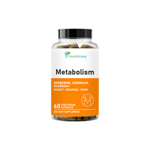 Suplemento para el Control de Peso al por Mayor OEM, Cápsulas Vegetarianas para Aumentar la Energía y Quemar Grasa con Berberina, Cápsulas para el Metabolismo en Adultos - Product Image 1