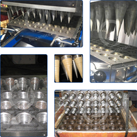 Ligne de production de gaufres comestibles électriques entièrement automatique OCEAN, machine à fabriquer des cornets de crème glacée, prix