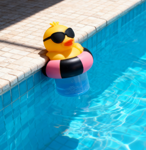 Distributeur de produits chimiques pour <span class=keywords><strong>piscine</strong></span> en forme de canard, pour distributeur de comprimés de chlore flottant avec un design mignon pour l'entretien des piscines - Product Image 3