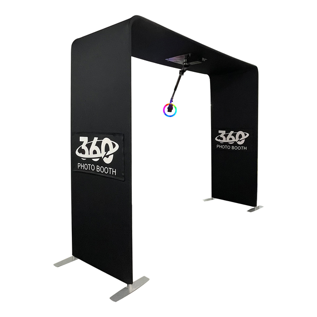 Overhead 360 Photo Booth Backdrop Automatic Spinning Rotating Arm 360 Video Backdrop