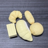 Tekstur Lembap Realistis, Lambat Mengembang, Mainan Pijat Imitasi Roti Durian, Bahan TPR, Cetak UV untuk Menghilangkan Stres