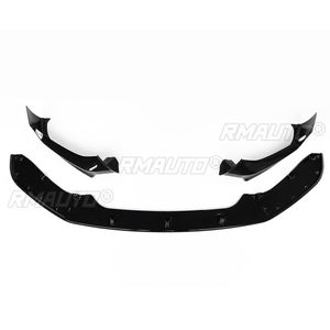 Para BMW F20 F21 118i 120d 120i M135i M140i 2015-2019 LCI M-Sport, 4 Piezas, Alerón Delantero, Difusor, Splitter, Negro Brillante - Product Image 3