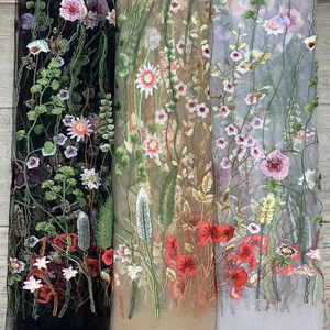 Fiore di primavera tessuto <span class=keywords><strong>ricamato</strong></span> <span class=keywords><strong>Tulle</strong></span> tessuto di pizzo <span class=keywords><strong>ricamato</strong></span> pianta di pizzo pizzo <span class=keywords><strong>per</strong></span> il vestito - Product Image 1
