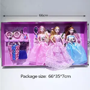Barbies Pop Schattige Meisjes Poppen Verkleden Speelgoed Kleine Pop Prinses Met Kleding En Accessoires Geschenkdoos Speelgoed Voor Meisjes