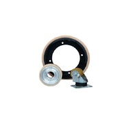 Roulette de guidage à roue en PU, largeur 160 mm, sans frein inclus, garantie 1 an, modèle 160X50-130-G OEM/ODM