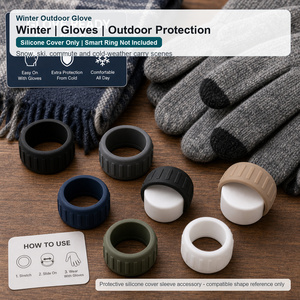 เคสซิลิโคน Oura Ring 5/4 Galaxy Ring RingConn Ultrahuman ป้องกันรอยขีดข่วนสำหรับสมาร์ทริง ใช้งานร่วมกับถุงมือได้ เหมาะสำหรับกิจกรรมกลางแจ้ง - Product Image 6