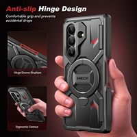 Étui antichoc intégral en polycarbonate TONGATE Armor Design avec support magnétique rotatif à 360° et anneau de maintien à 360°, et écran de confidentialité anti-espion