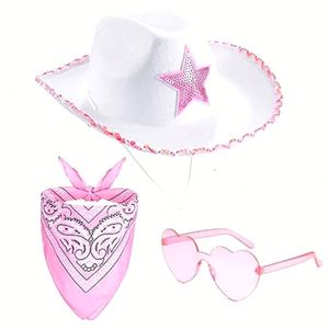 Polyester OEM Western Cowboy Hat Sets with <b>Silk</b> Screen Printing for Corporate Giveaways - Product Image 5