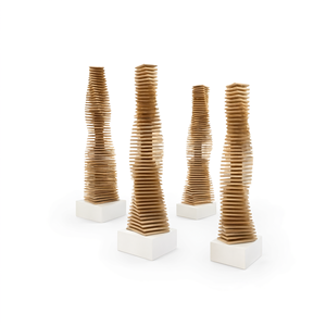 Escultura Moderna de Madera en Capas para Decoración del Hogar y la Oficina - Product Image 2