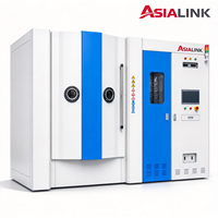 Ligne de production de revêtement PVD par électrolyse AsiaLink, équipement de placage ionique sous vide automatique respectueux de l'environnement avec pompe