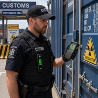 Détecteur de rayonnement nucléaire CsI SiPM SEED-RA Scintillateur X Gamma Portable 50g IP67 Bluetooth 100h Dosimètre personnel