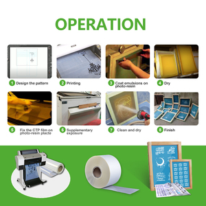 QINGYI all'ingrosso della fabbrica trasparente PET impermeabile a getto d'inchiostro <span class=keywords><strong>film</strong></span> per il positivo di seta stampa dello schermo - Product Image 3
