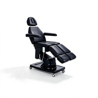 Ensemble de mobilier moderne noir et or pour salon de manucure : table de manucure, fauteuil de beauté électrique, banc d'attente, chariot de rangement – Vente en gros pour instituts de beauté