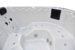 Baignoire carrée de luxe à hydromassage avec fonction de massage, bain à remous extérieur pour la détente à domicile et dans le jardin - Product Image 6
