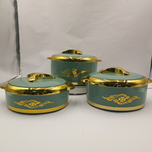 ชุดจานความร้อนทรงกลมสำหรับเก็บอาหารร้อนสำหรับเก็บอาหารและภาชนะ1.5L + 2L + 2.5L ซาอุดิอาระเบียหม้อร้อน - Product Image 3