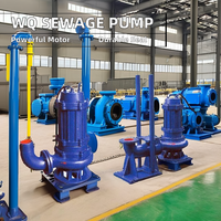 Pompe submersible à eaux usées WQ à haut débit et grand diamètre pour vente directe, 5 CV, électrique, basse pression, pour le transport et le rejet des eaux usées