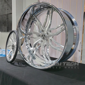 ล้ออัลลอยด์อะลูมิเนียม XINLAI แบบฟอร์จโครเมียมลายเกลียว ขนาด 18-21 นิ้ว 5X112/5X120 น้ำหนักเบา ดีไซน์เว้าสองชิ้น - Product Image 2