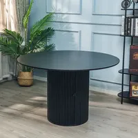 Ensemble de table et de chaises rondes en bois de luxe moderne, meubles pour hôtel et salle à manger, assemblé, 6 places