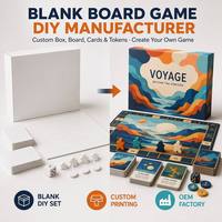Kit de jeu de société vierge personnalisable en gros : Créez votre jeu de société avec plateau, cartes, spinner, dés, jetons et boîte