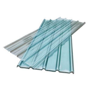 Teja vidriada de plástico ondulado de policarbonato transparente moderno Hojas de techo corrugadas galvanizadas transparentes de fibra de vidrio Hotel - Product Image 1