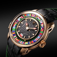 Montre mécanique interactive pour homme Lucky Harvey 2026, mouvement automatique, cadran à 48 emplacements, jeu de devinettes, montre sport ZLS306