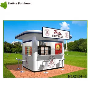 Mobiele Fastfood Auto Outdoor Voedsel Kiosk Bubble Thee Ijs Booth Voor Verkoop