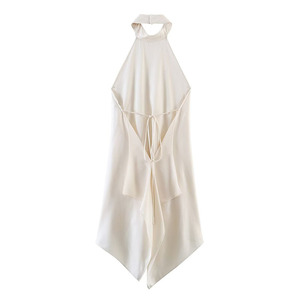 ZATRHMBM Nouveautés Printemps/Été 2026 : Gilet élégant uni à col licou – Un haut féminin rétro, sexy et <span class=keywords><strong>chic</strong></span> - Product Image 2