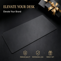 Alas Meja Kulit PU Premium Logo Kustom, Alas Mouse Kantor Besar, Pelindung Alas Meja Kantor untuk Hadiah Perusahaan, Promosi Bisnis