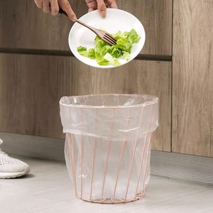 Poubelles en fer forgé, corbeilles à papier creuses pour la maison et le bureau, corbeilles à papier en métal ajouré pour chambre à coucher, style Instagram, grande taille - Product Image 4