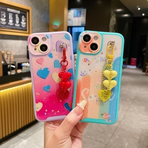 Funda para <span class=keywords><strong>iPhone</strong></span> 16 15 14 Pro Max - Carcasa con Cordón de Corazón Lindo - Protector de Silicona Antigolpes - Product Image 5