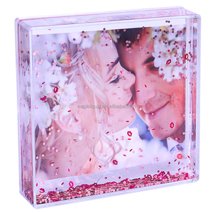 Marcos de Fotos Flotantes de Acrílico Personalizados con Agua Líquida para Recuerdos de Boda, Turismo y Exposiciones, con Dibujos Animados, para Regalos de Invitados - Product Image 5