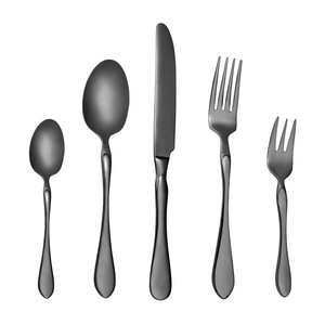 Juego De cubiertos modernos para mesa, Set De 20 piezas De vajilla chapada en oro De la línea aérea - Product Image 5