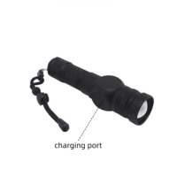 Torcia LED Multifunzione in Alluminio Ricaricabile USB con Luce Laterale COB, Base Magnetica, per Campeggio, Emergenze e Riparazioni, IP44