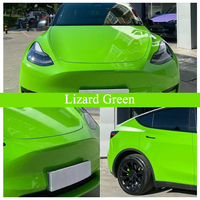 Película Protectora de Pintura Verde Lagarto con Cambio de Color, Antiarañazos, Autorreparable, a Prueba de Rayos UV, sin Patrón, Venta al por Mayor de Fábrica