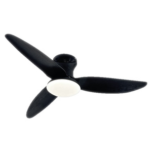 พัดลมเพดาน LED อลูมิเนียม + เหล็ก + ซิลิโคนขนาด130มม. สไตล์โมเดิร์น5ใบพัดควบคุมด้วยรีโมทคอนโทรล ac/dc แก้วทำงานเงียบ7สปีด - Product Image 1