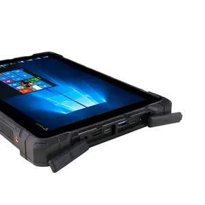 Endüstriyel IP67 10 inç sağlam Tablet PC win10 8G Ram 128gb rom rj45 GPS parmak izi 2D barkod tarayıcı opsiyonel endüstriyel halı