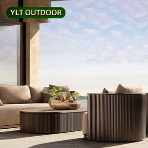 Ensemble de canapés <span class=keywords><strong>d</strong></span>'<span class=keywords><strong>extérieur</strong></span> en <span class=keywords><strong>aluminium</strong></span> de luxe nordique Villa de villégiature meubles de patio de cour meubles de jardin <span class=keywords><strong>d</strong></span>'hôtel canapés de jardin modernes en métal - Product Image 1