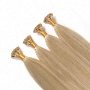 Extensiones de Cabello Humano Amygirl, Cabello Indio Rubio 4c, Alineado con la Cutícula, 100g, Punta I y Micro Links, 10-30 Pulgadas, Sin Caída - Product Image 1