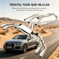 Tuyau d'échappement en acier inoxydable personnalisable pour Audi Q7, kit d'échappement Catback haute performance à montage direct pour l'amélioration de la voiture