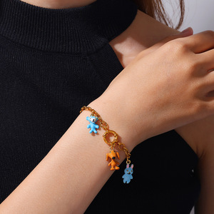 Kawaii động vật Vương quốc | 18K mạ vàng brass men động vật quyến rũ đối với trang sức làm | dễ thương động vật phim hoạt hình Mặt dây chuyền - Product Image 4