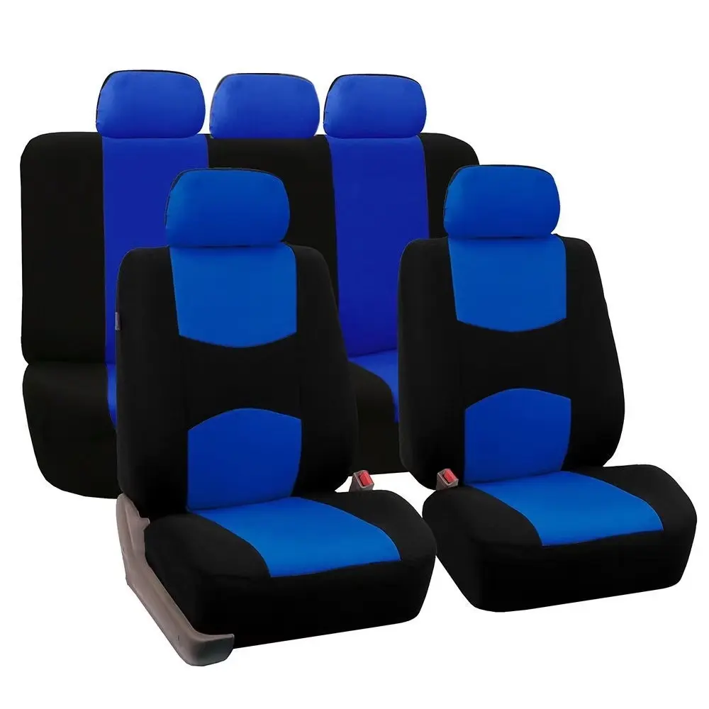 Hot selling luxury 3D car interior accessories breathable fabric car seat cover full set of car seat cover