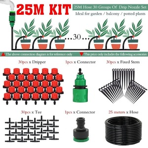 Kit de Riego por Goteo con Microaspersores, Manguera de 25M, 30 Goteros para Jardín, Balcón y Plantas en Maceta - Product Image 1