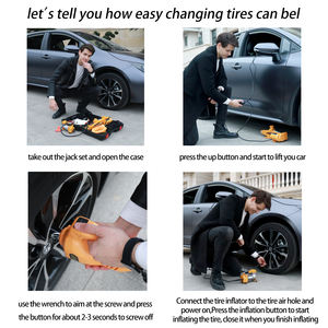 Vendita calda All-in-one CE ISO <span class=keywords><strong>Standard</strong></span> Mini DC12V 3T elettrico a forbice <span class=keywords><strong>Jack</strong></span> per auto e chiave a impatto e gonfiatore pneumatici per OEM - Product Image 6