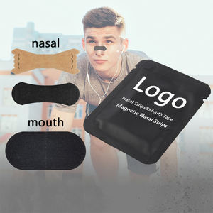 Bandelettes nasales magnétiques anti-ronflement Bandelettes de dilatateur de nez bandelettes nasales Henkel rose - Product Image 1