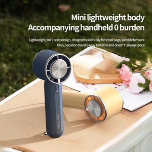Best-selling Cooling High Speed <b>Three</b>-Speed Mini Portable Handheld Rechargeable Fan with Battery Power for Car Use - Product Image 4