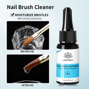 BORN PRETTY Private Label 2 en 1 Nail Art Brush Wash Gel Cleaner para limpiar profundamente Nourish Acrylic Nail Brushes - Product Image 2
