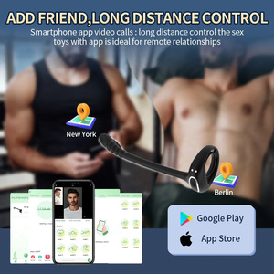 Masturbator Draadloze App Of Afstandsbediening Achtertuin Kraal Siliconen Trilslot Sperma <span class=keywords><strong>Ring</strong></span> Mannen Anale Plug <span class=keywords><strong>Vibrator</strong></span> Voor Mannen - Product Image 4