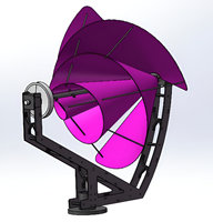 Elege Nouveauté Éolienne à Spirale d'Archimède 24 V 2000 W 1000 W avec Contrôleur Onduleur Batterie Système de Production d'Énergie